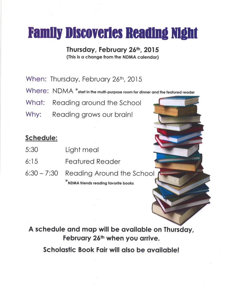 Family Discoveries Reading Night 2015